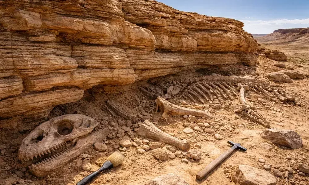 Expedición paleontológica en el desierto del Gobi